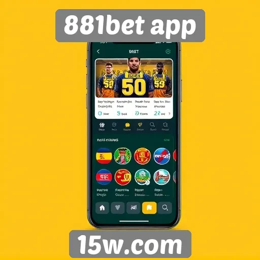 Novidades no design da interface do 881bet app